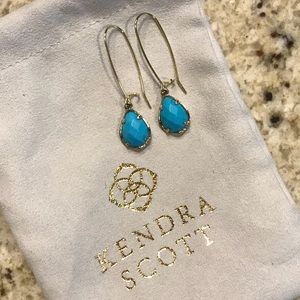Kendra Scott Dee Earrings in Blue Turquoise